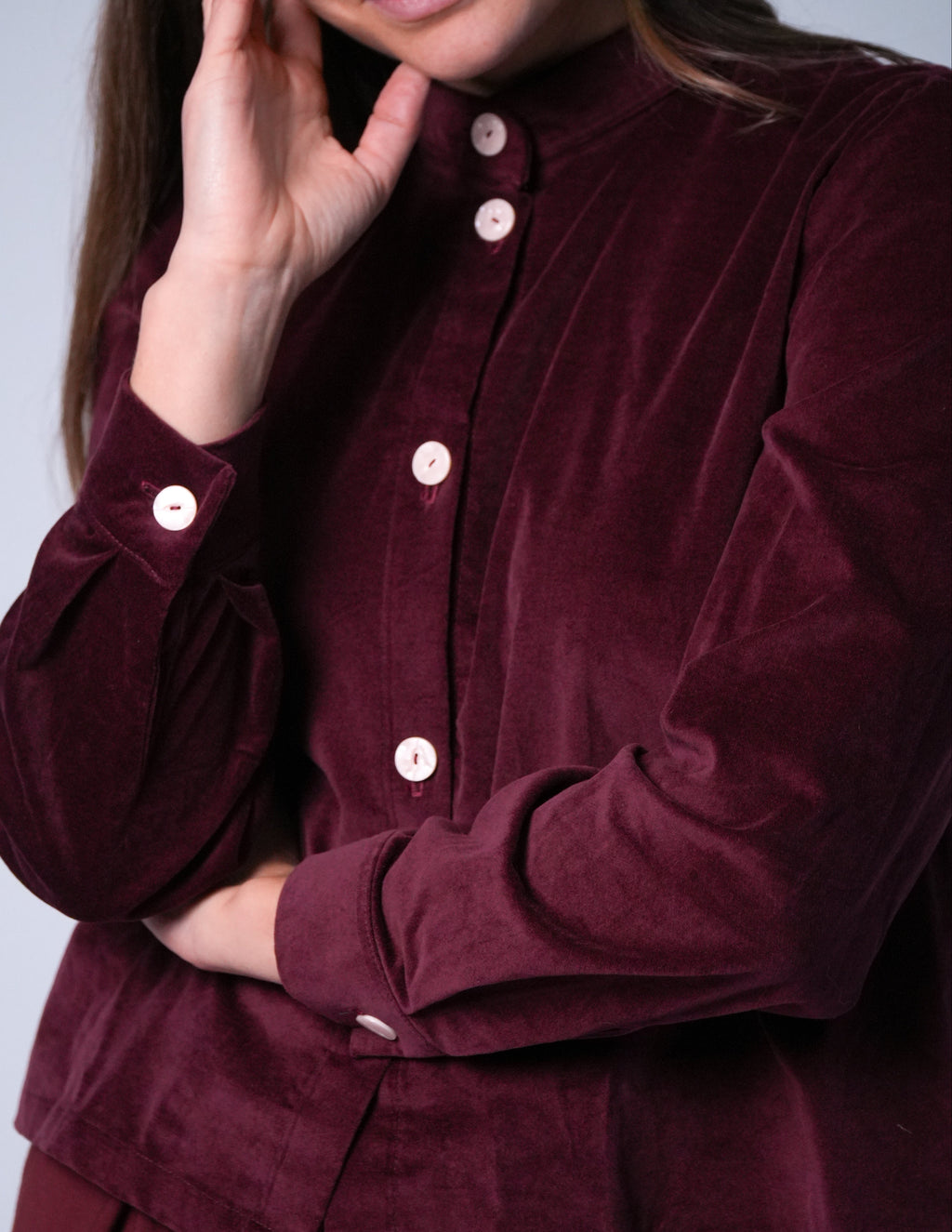 The Clémence blouse - velvet