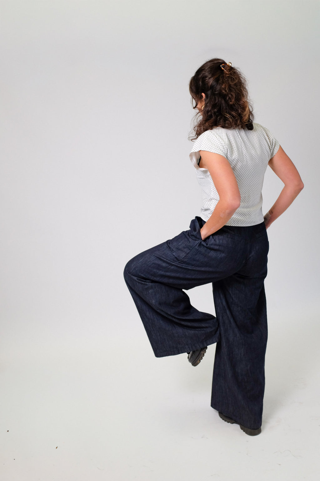 The Elyse blouse - polka dots