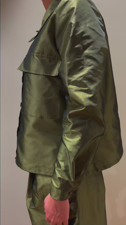 Blouse femme verte brillante 